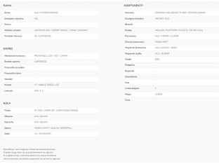 ROWER DIRT MTB TABOU TABSPIN 1.0 GREY/BLACK RAMA M KOŁA 26" DARTMOOR GAMER