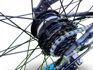 ROWER ELEKTRYCZNY JUNIOR SCOOL ETROX 7S RAMA 14" KOŁA 26" BAFANG 250W