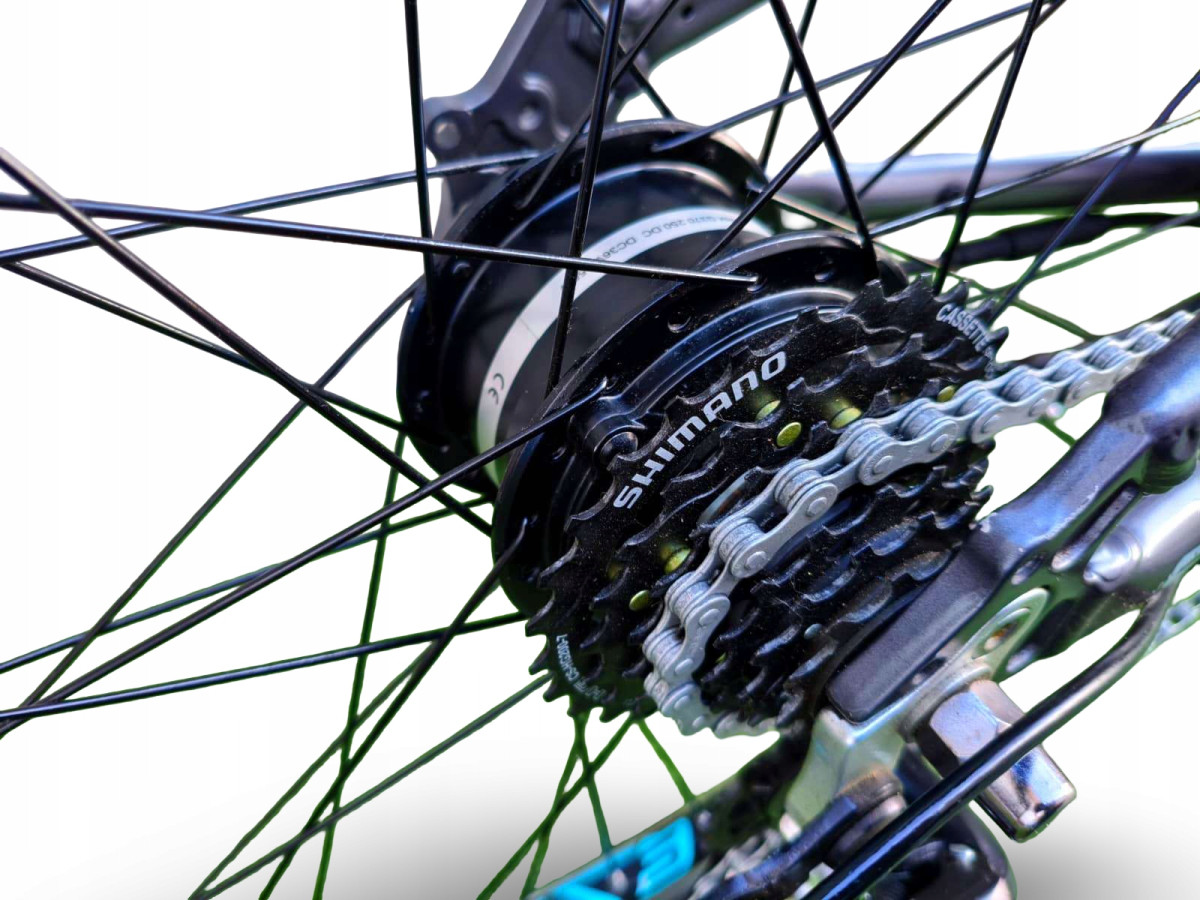 ROWER ELEKTRYCZNY JUNIOR SCOOL ETROX 7S RAMA 14" KOŁA 26" BAFANG 250W