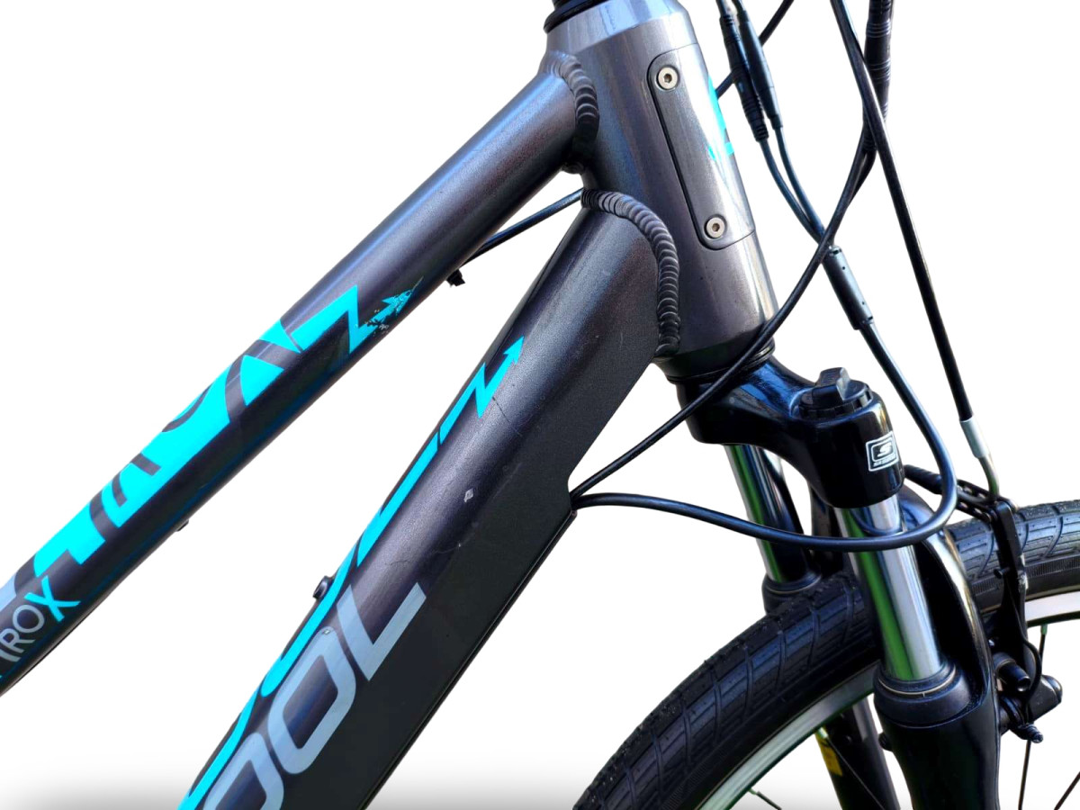 ROWER ELEKTRYCZNY JUNIOR SCOOL ETROX 7S RAMA 14" KOŁA 26" BAFANG 250W