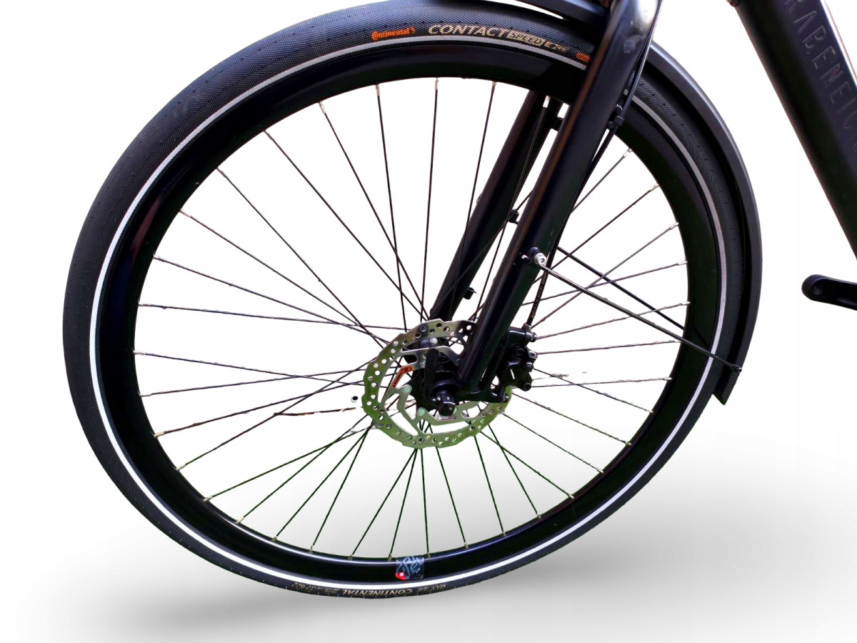 ROWER ELEKTRYCZNY RABENEICK TX-E RAMA 55CM PASEK GATES BAFANG PRZEBIEG 8KM