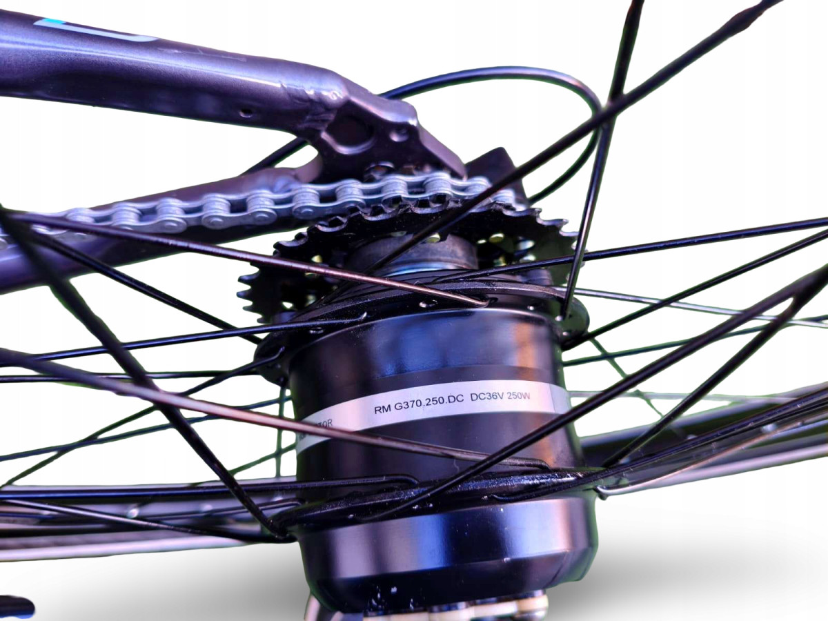 ROWER ELEKTRYCZNY JUNIOR SCOOL ETROX 7S RAMA 14" KOŁA 26" BAFANG 250W