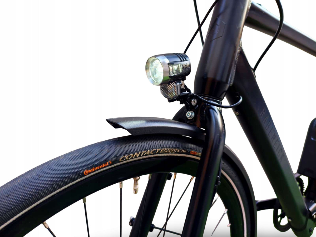 ROWER ELEKTRYCZNY RABENEICK TX-E RAMA 55CM PASEK GATES BAFANG PRZEBIEG 8KM