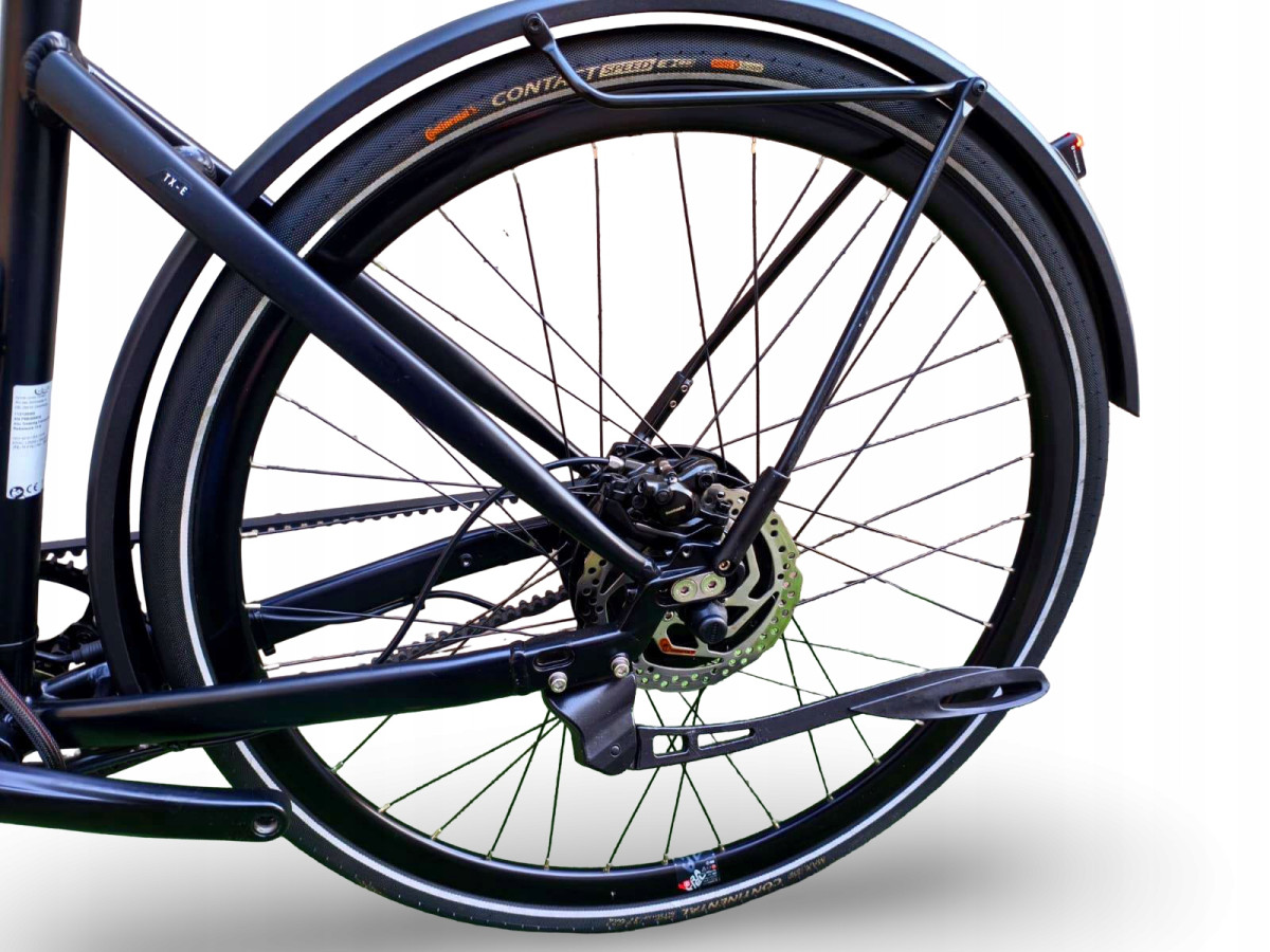 ROWER ELEKTRYCZNY RABENEICK TX-E RAMA 55CM PASEK GATES BAFANG PRZEBIEG 8KM