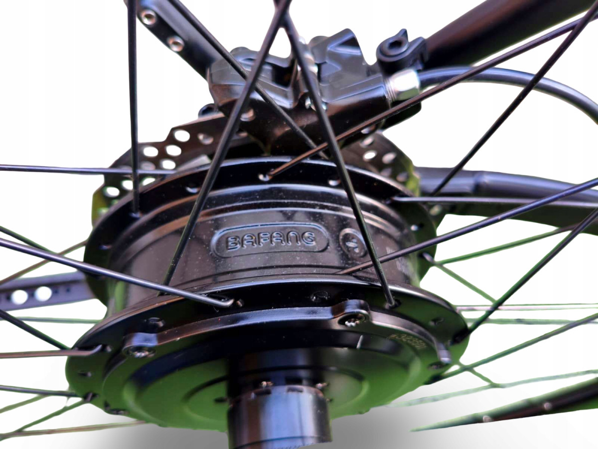 ROWER ELEKTRYCZNY RABENEICK TX-E RAMA 55CM PASEK GATES BAFANG PRZEBIEG 8KM