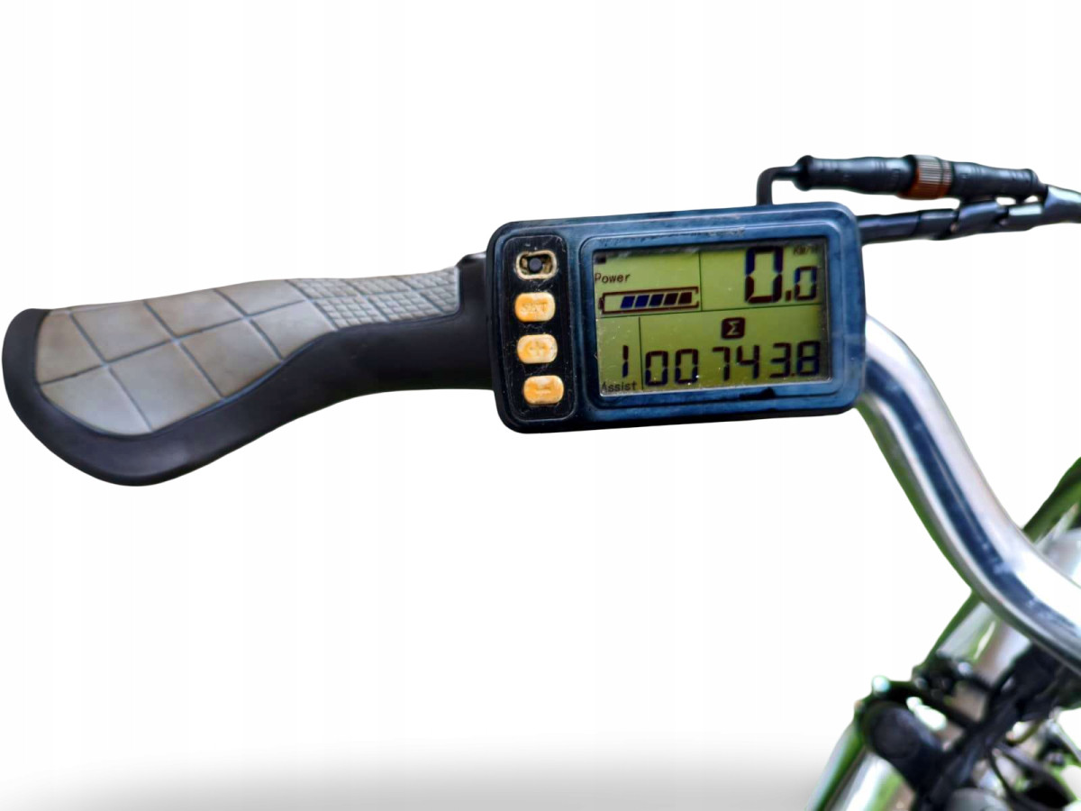 ROWER ELEKTRYCZNY BONANZA RAMA 48CM KOŁA 26" BATERIA 360WH PRZEBIEG 743KM