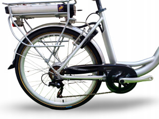 ROWER ELEKTRYCZNY BONANZA RAMA 48CM KOŁA 26" BATERIA 360WH PRZEBIEG 743KM