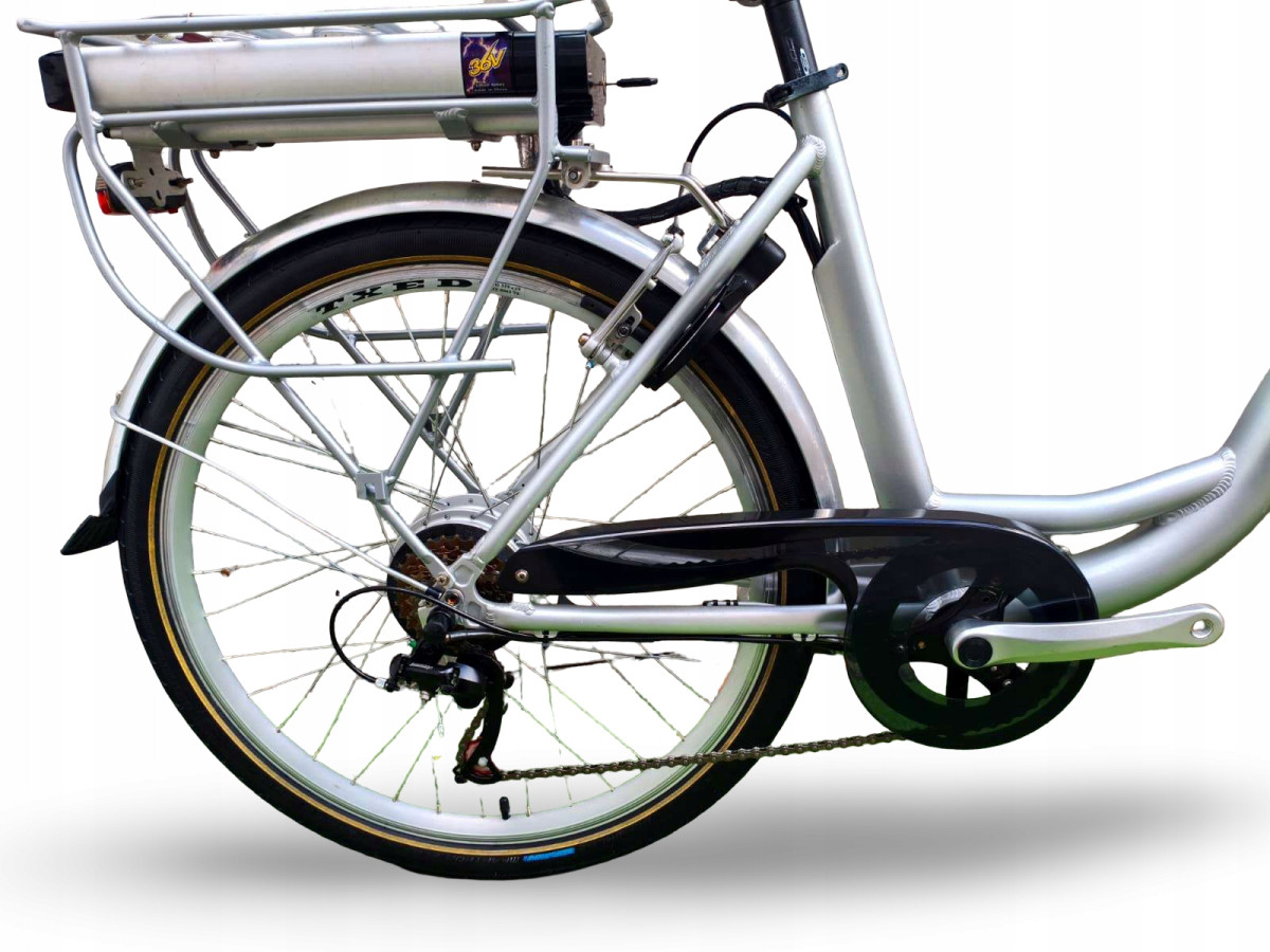 ROWER ELEKTRYCZNY BONANZA RAMA 48CM KOŁA 26" BATERIA 360WH PRZEBIEG 743KM