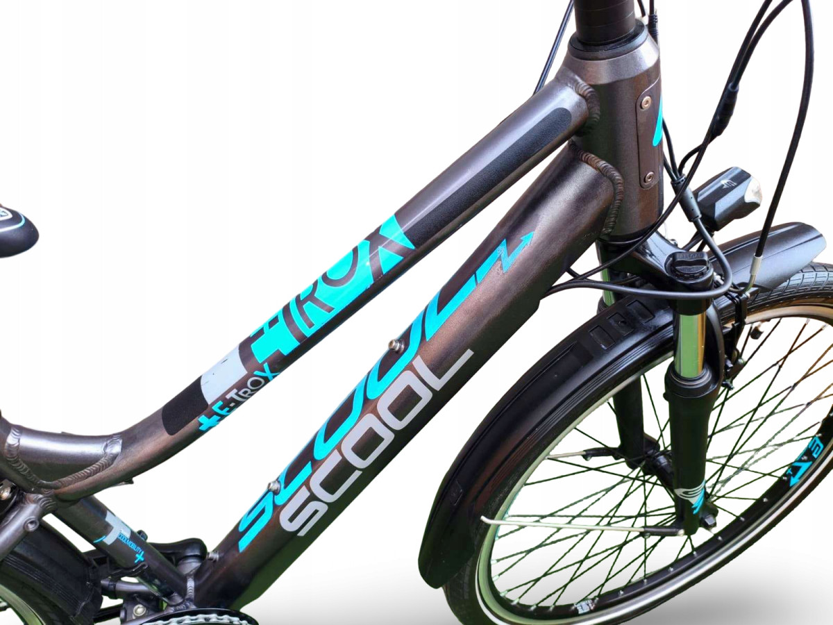 ROWER ELEKTRYCZNY SCOOL ETROX 7S EQ RAMA 14" KOŁA 26" BAFANG 250W 252WH