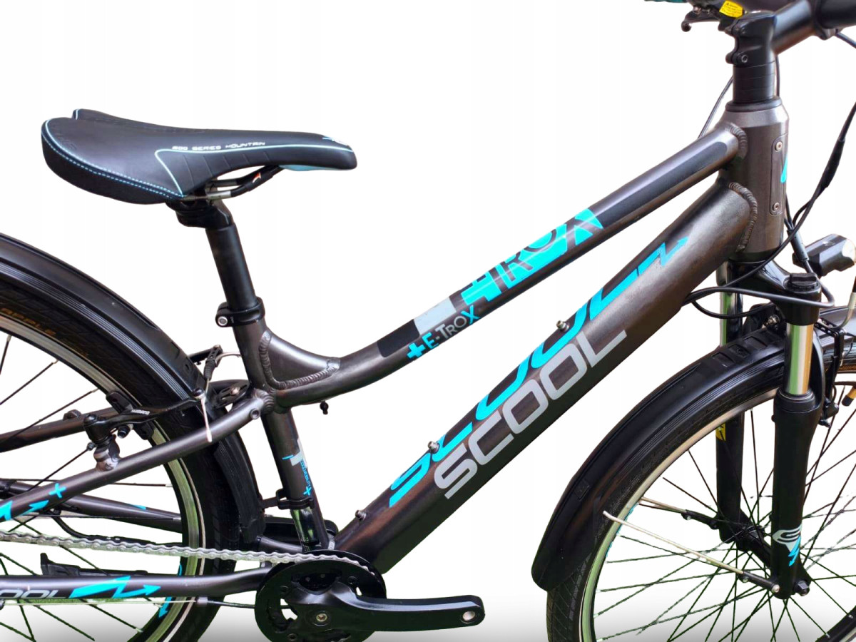 ROWER ELEKTRYCZNY SCOOL ETROX 7S EQ RAMA 14" KOŁA 26" BAFANG 250W 252WH