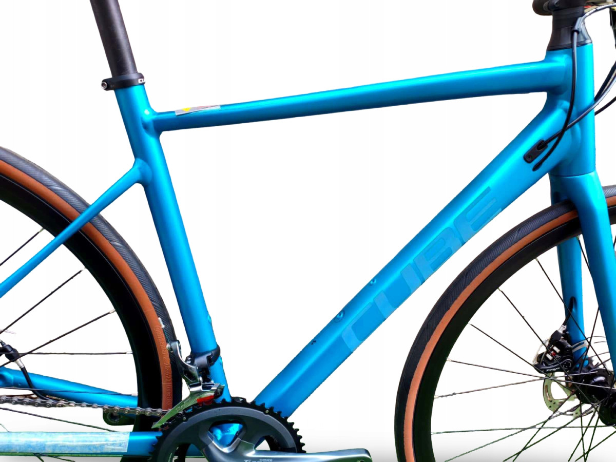 ROWER SZOSOWY CUBE ATTAIN RACE 53CM BLUE SHIMANO TIAGRA 2X10 TRP SPYRE