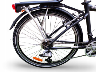 ROWER MIEJSKI B-TWIN ORIGINAL 5 RAMA 43CM KOŁA 26" SRAM 3.0 3X7 DYNAMO