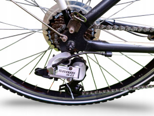 ROWER MIEJSKI B-TWIN ORIGINAL 5 RAMA 43CM KOŁA 26" SRAM 3.0 3X7 DYNAMO