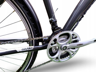 ROWER MIEJSKI B-TWIN ORIGINAL 5 RAMA 43CM KOŁA 26" SRAM 3.0 3X7 DYNAMO