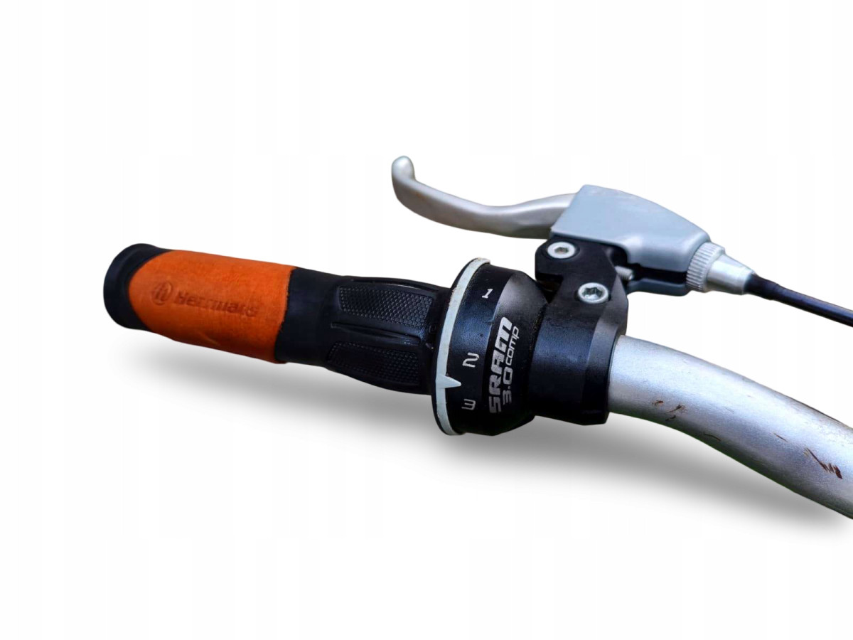 ROWER MIEJSKI B-TWIN ORIGINAL 5 RAMA 43CM KOŁA 26" SRAM 3.0 3X7 DYNAMO