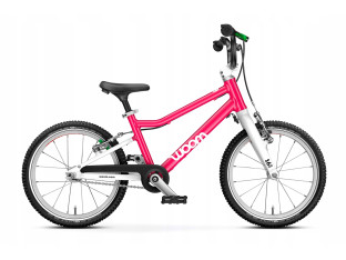 ROWER DZIECIĘCY LEKKI WOOM GO 2 HOT PINK KOŁA 14" WZROST 95-110 cm WAGA 5KG