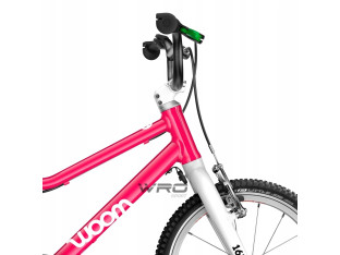 ROWER DZIECIĘCY LEKKI WOOM GO 2 HOT PINK KOŁA 14" WZROST 95-110 cm WAGA 5KG