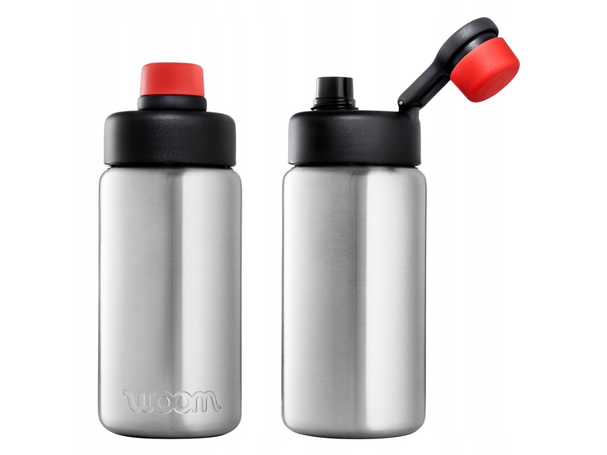 BIDON BUTELKA WOOM GLUG 500ML SREBRNY DO WOOM GO 2 3 4