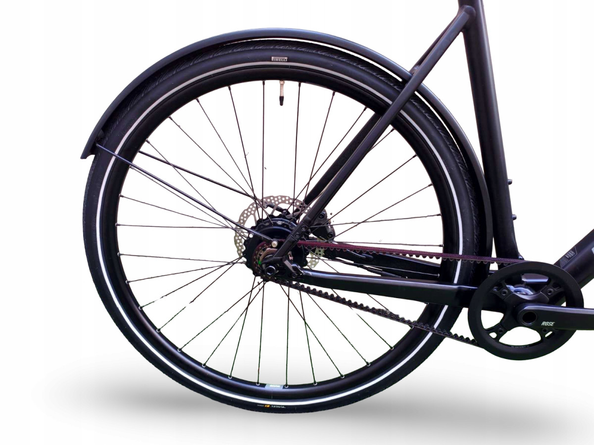 ROWER ELEKTRYCZNY ROSE SNEAK PLUS EQ RAMA 57CM MAHLE X35 PASEK GATES 14KG