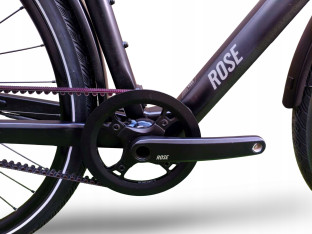 ROWER ELEKTRYCZNY ROSE SNEAK PLUS EQ RAMA 57CM MAHLE X35 PASEK GATES 14KG