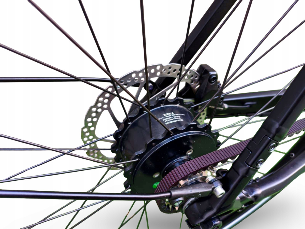 ROWER ELEKTRYCZNY ROSE SNEAK PLUS EQ RAMA 57CM MAHLE X35 PASEK GATES 14KG