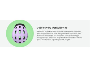 KASK ROWEROWY WOOM READY LILAC ROZMIAR M 53-57CM