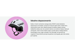 KASK ROWERU WOOM READY CHARCOAL METALLIC ROZMIAR M 53-57CM