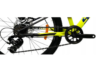 ROWER MŁODZIEŻOWY JUNIOR 24 STORM RACER 2D RAMA 11" ŻÓŁTY 1x7 2026