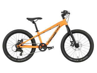 ROWER DZIECIĘCY ROCK MACHINE BLIZZ 20 KOŁA 20" LEKKI TARCZE LAVA ORANGE
