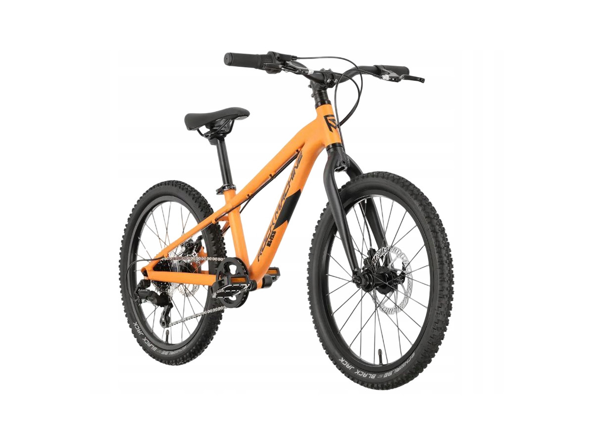 ROWER DZIECIĘCY ROCK MACHINE BLIZZ 20 KOŁA 20" LEKKI TARCZE LAVA ORANGE