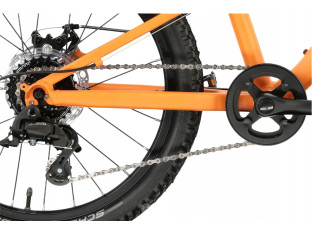 ROWER DZIECIĘCY ROCK MACHINE BLIZZ 20 KOŁA 20" LEKKI TARCZE LAVA ORANGE