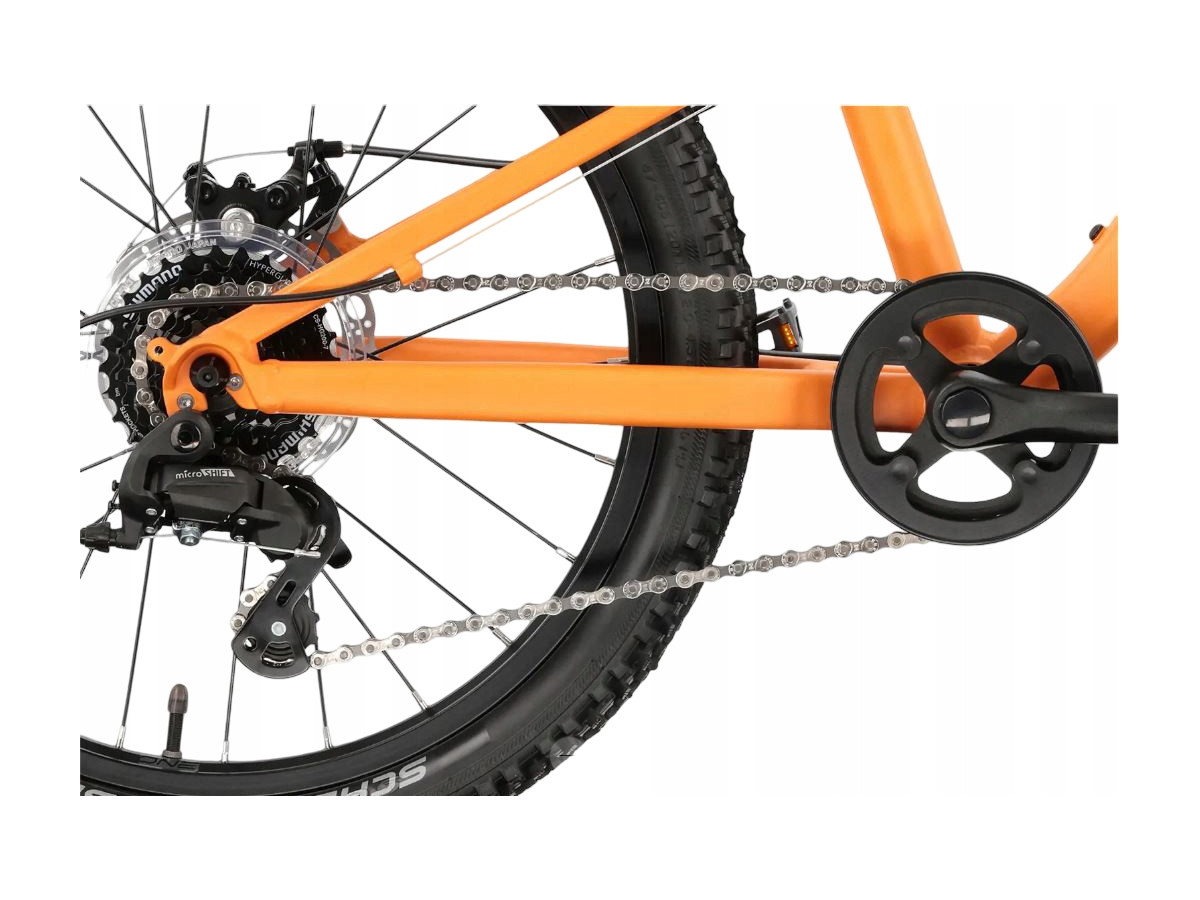 ROWER DZIECIĘCY ROCK MACHINE BLIZZ 20 KOŁA 20" LEKKI TARCZE LAVA ORANGE