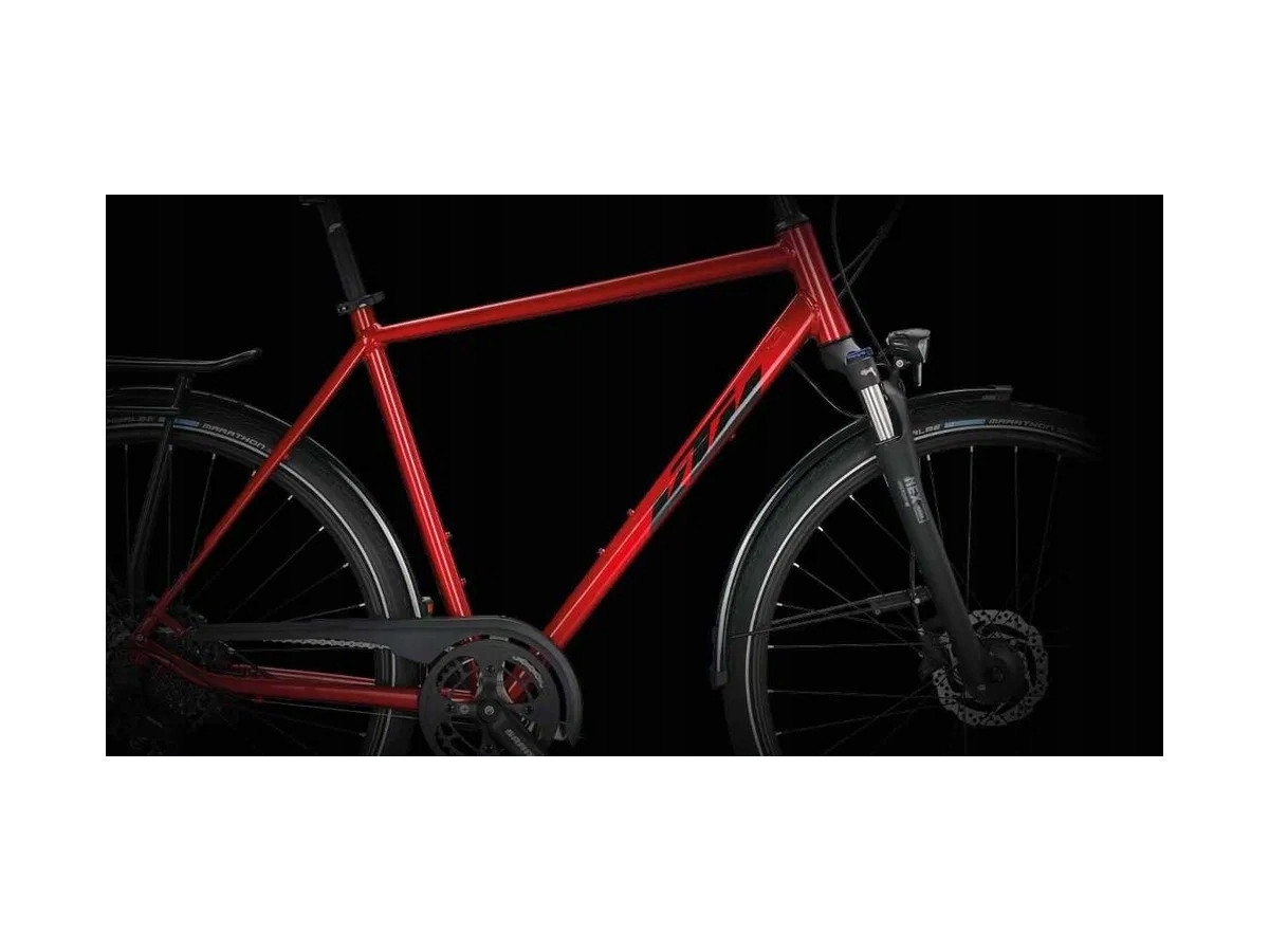 ROWER TREKKINGOWY KTM LIFE FORCE CHROME RED SRAM SX 12S RAMA 46CM