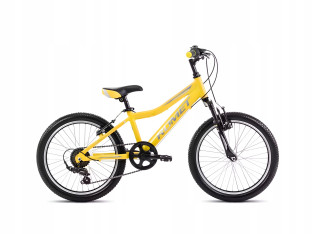 ROWER DZIECIĘCY ROMET RAMBLER 20 KID 2 SHIMANO 6S AMORTYZATOR ŻÓŁTO-SZARY