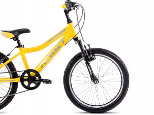 ROWER DZIECIĘCY ROMET RAMBLER 20 KID 2 SHIMANO 6S AMORTYZATOR ŻÓŁTO-SZARY
