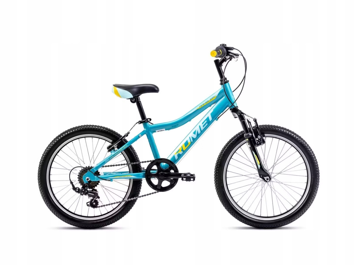 ROWER DZIECIĘCY ROMET RAMBLER 20 KID 2 SHIMANO 6S TURKUSOWO-NIEBIESKI