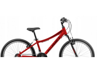 ROWER DZIECIĘCY ROMET RAMBLER 24 RAMA 13" AMORTYZATOR SHIMANO 3X7 CZERWONY