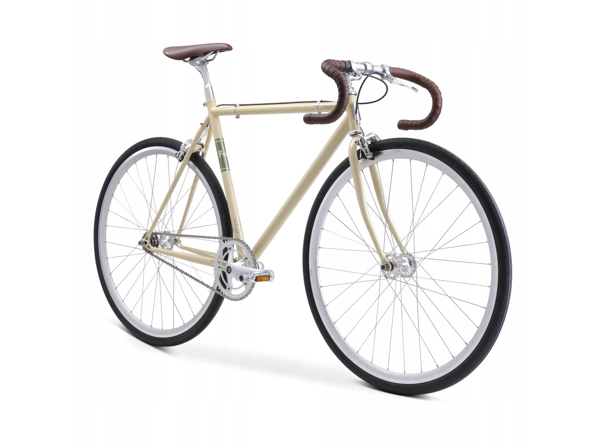 ROWER OSTRE KOŁO SINGLESPEED FUJI FEATHER IVORY 28" Cr-Mo REYNOLDS 48CM