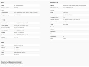 ROWER MTB TABOU WIZZ 5.0 RAMA 20" KOŁA 29" DEORE 2X10 SR SUNTOUR XCR AIR