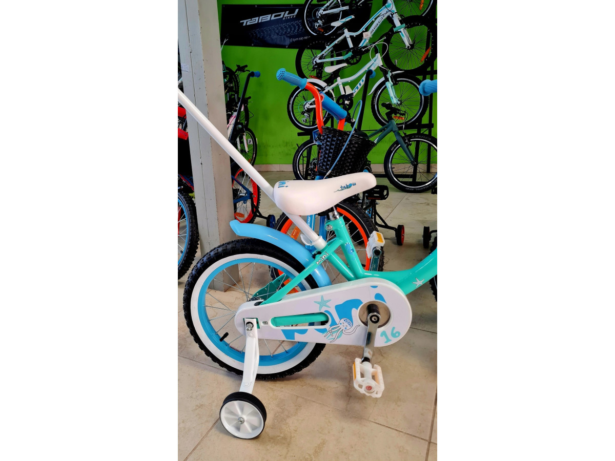 ROWER DZIECIĘCY TABOU 16 MINI KOŁA 16" MINT/PINK