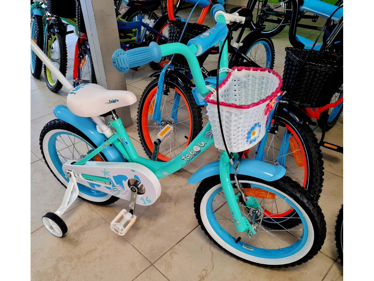 ROWER DZIECIĘCY TABOU 16 MINI KOŁA 16" MINT/PINK
