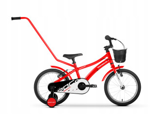 ROWER DZIECIĘCY TABOU 16 ROCKET LITE ALU RED/WHITE BARDZO LEKKI 6,5KG