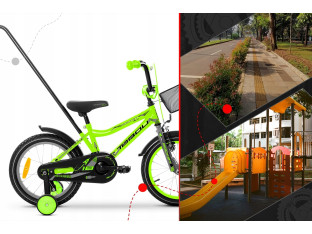 ROWER DZIECIĘCY ROWEREK TABOU ROCKET 12 KOŁA 12" LIME/BLACK