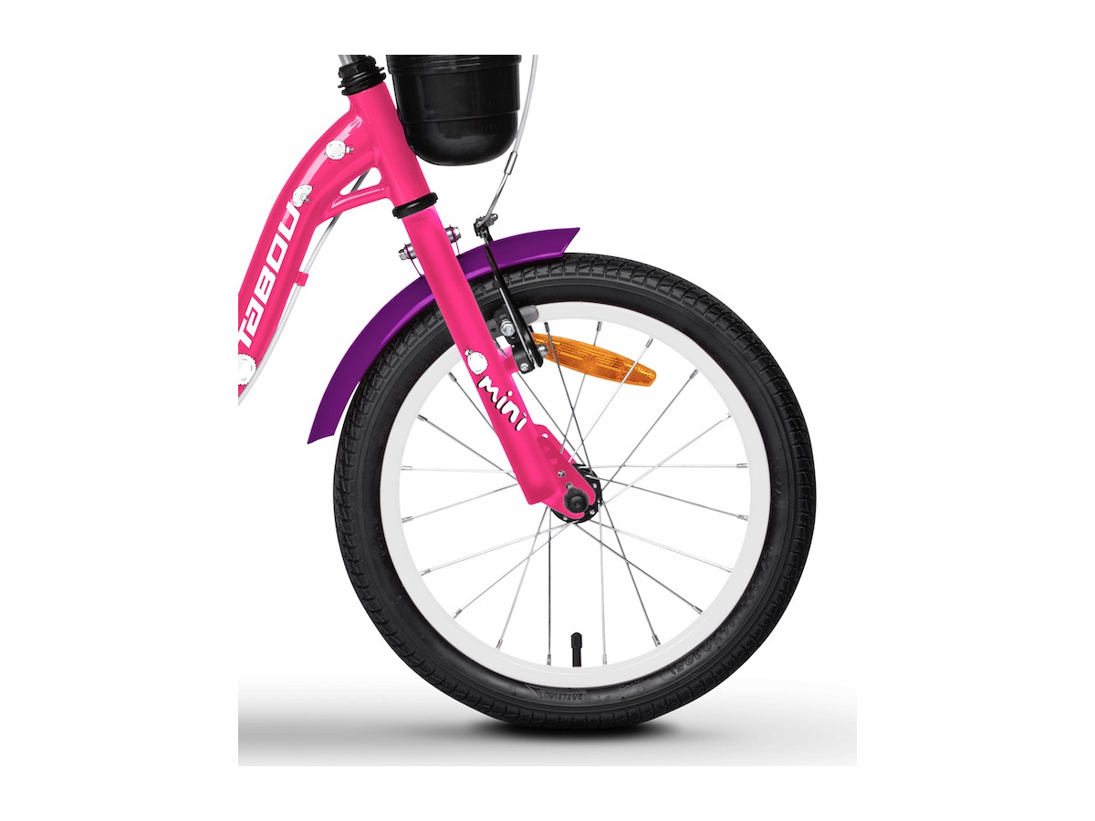 ROWER DZIECIĘCY DO NAUKI TABOU MINI ST KOŁA 14" TYLKO 7,5KG PINK WHITE