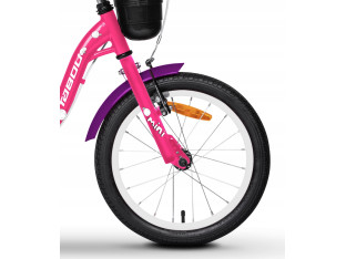 ROWER DZIECIĘCY DO NAUKI TABOU MINI ST KOŁA 14" TYLKO 7,5KG PINK WHITE