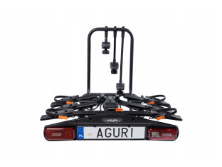 BAGAŻNIK ROWEROWY NA HAK AGURI ACTIVE BIKE PRO 4 ROWERY UCHYLANY 13PIN