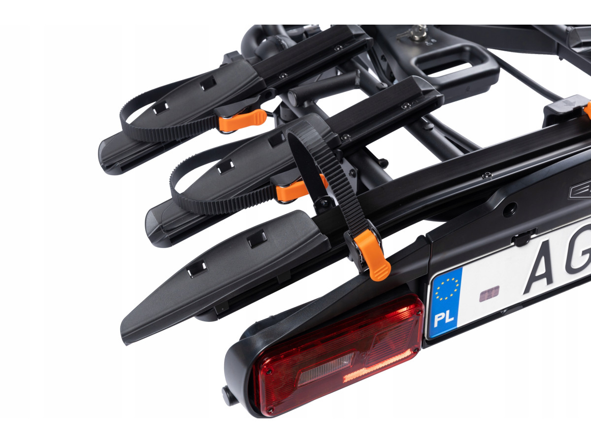 BAGAŻNIK ROWEROWY NA HAK AGURI ACTIVE BIKE PRO 4 ROWERY UCHYLANY 13PIN