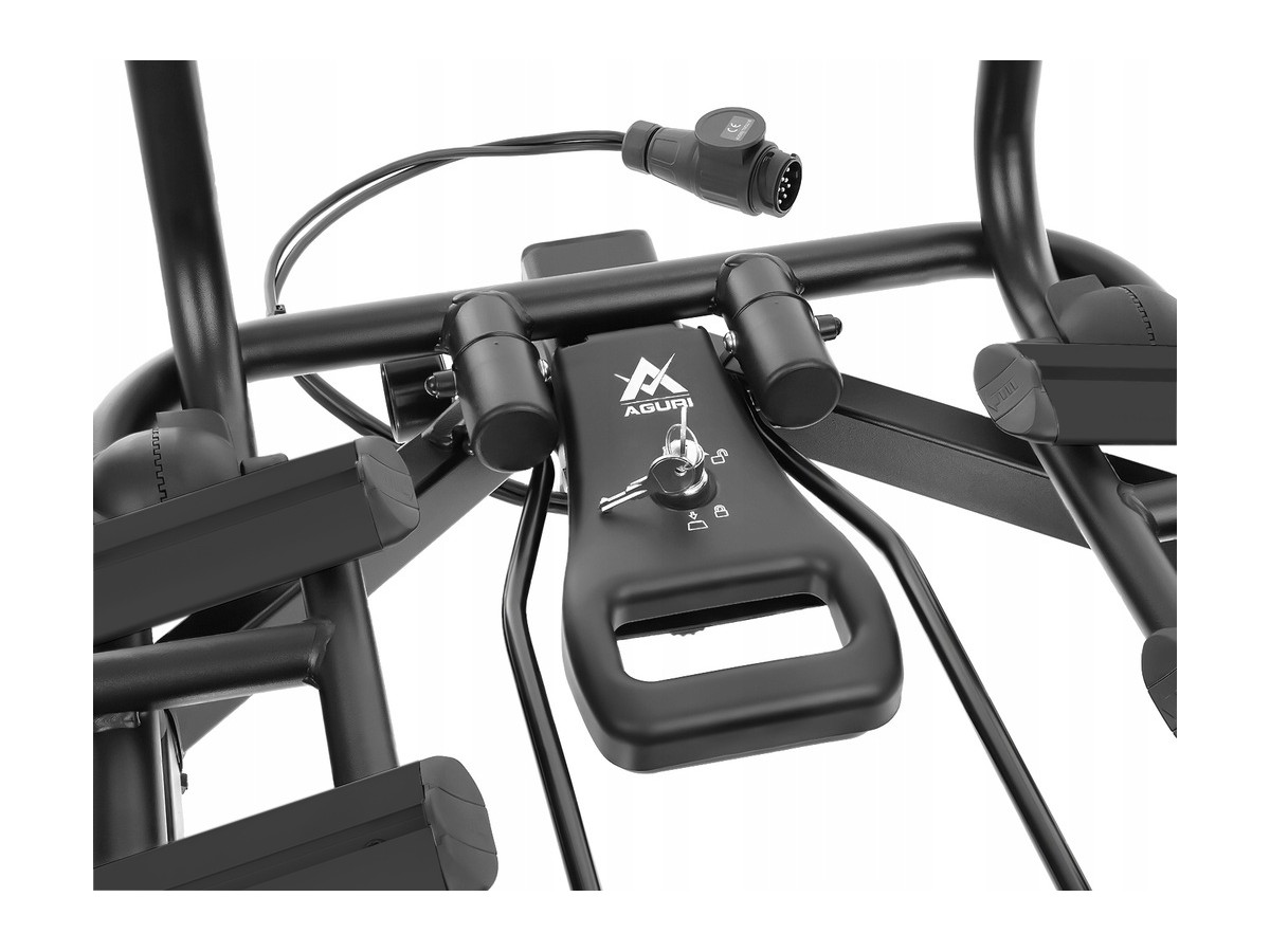 BAGAŻNIK ROWEROWY NA HAK AGURI ACTIVE BIKE PRO 4 ROWERY UCHYLANY 13PIN