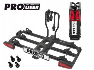 BAGAŻNIK ROWEROWY PRO-USER DIAMANT FG3 PLATFORMA NA HAK HOLOWNICZY 3 ROWERY