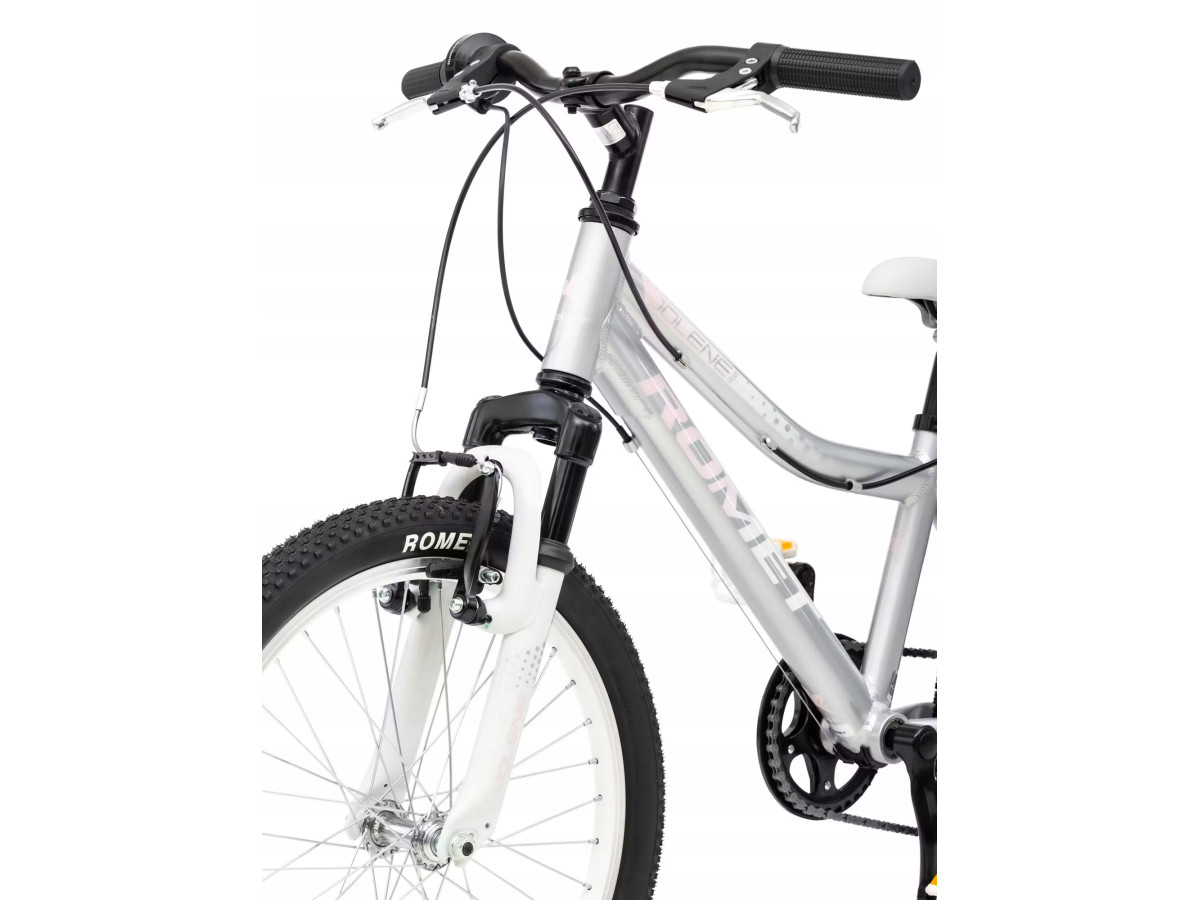 ROWER DZIECIĘCY ALUMINIOWY ROMET JOLENE 20 AMORTYZATOR SHIMANO KOŁA 20"